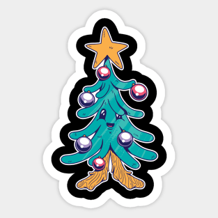 CARTOON CHRISTMAS TREE Sticker